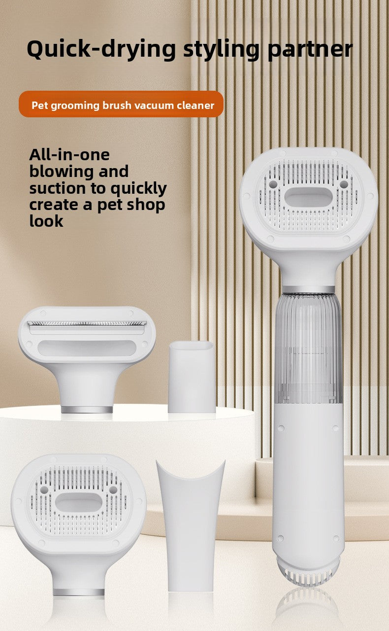 Portable Pet Ultra Quiet 2 in 1 Grooming, Hair Trimming and Vacuum Cleaner for Dogs  Cats